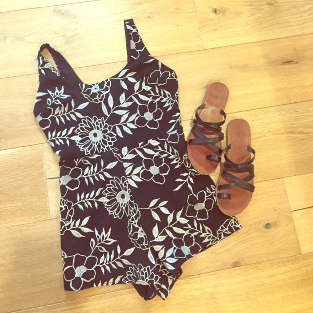 Floral romper.