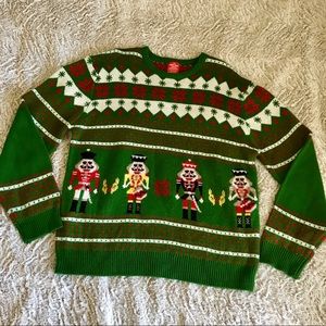 Men’s Ugly Christmas sweater nutcracker holiday