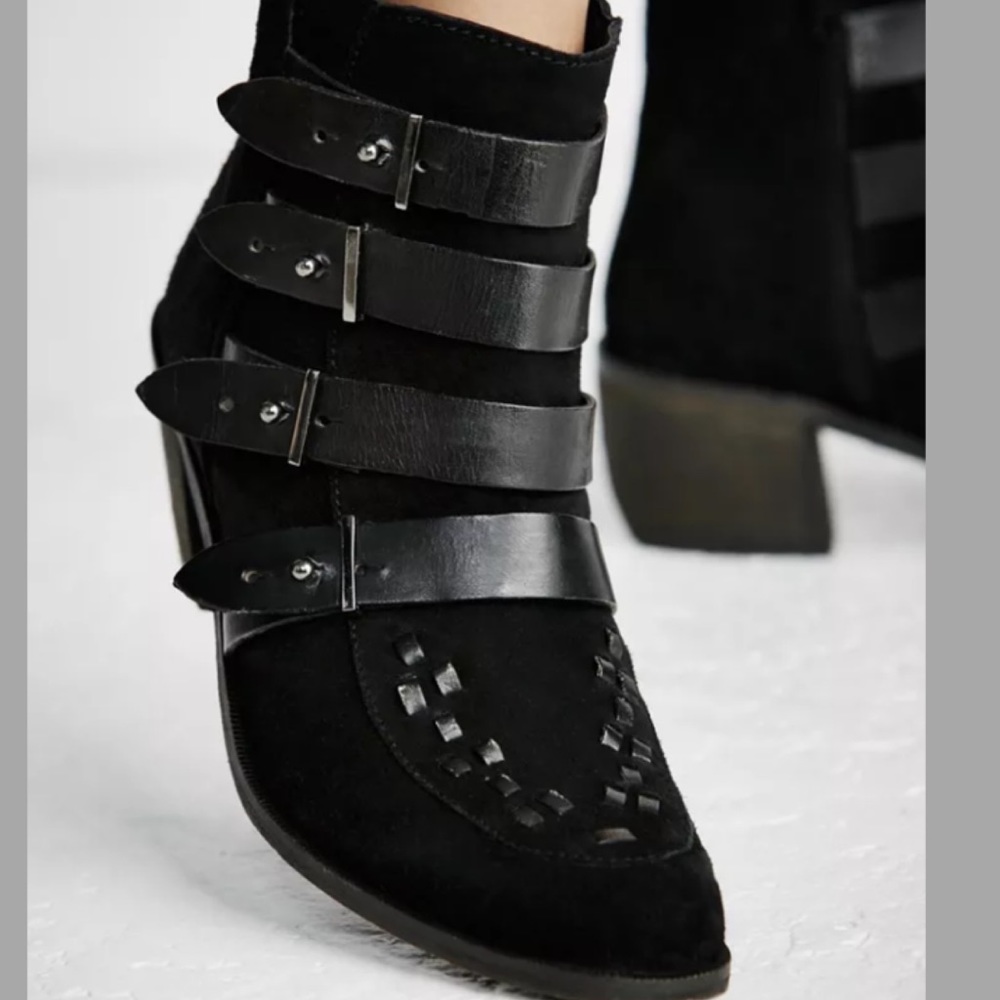 Free People Suede Ankle Boots NWB