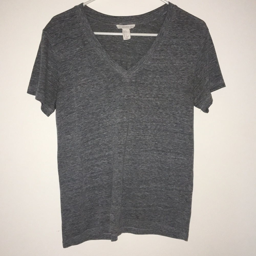 grey v neck