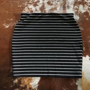 Zara Striped Mini Skirt