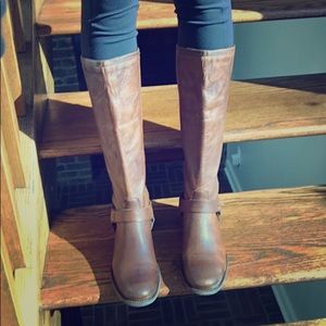 Frye tall leather boots