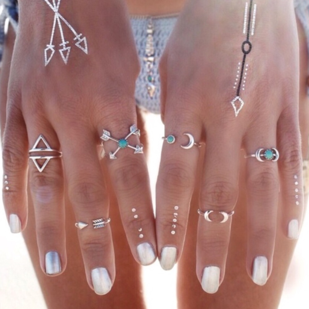 Back in stock set of 6 vintage rings