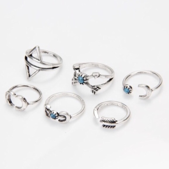 Back in stock set of 6 vintage rings - Picture 3 of 4