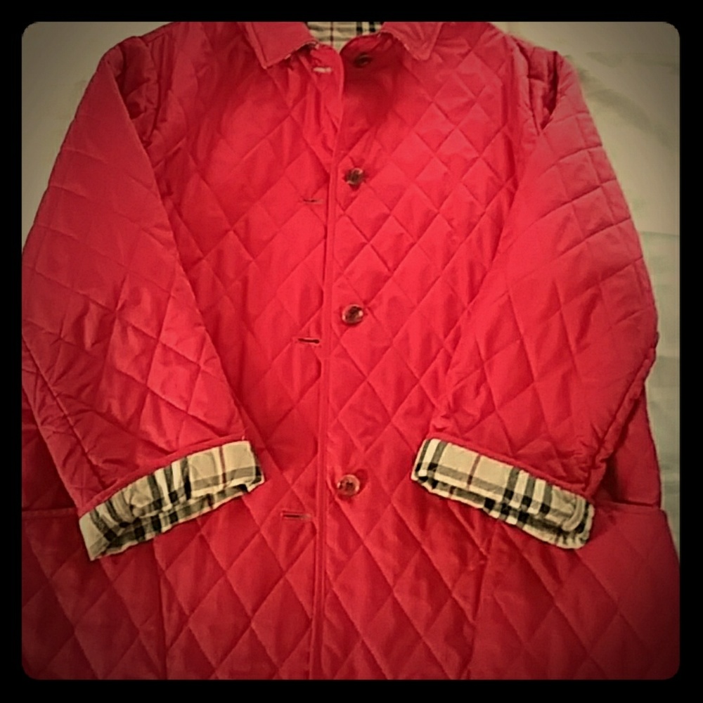 Red Burberry Jacket/ SOLD