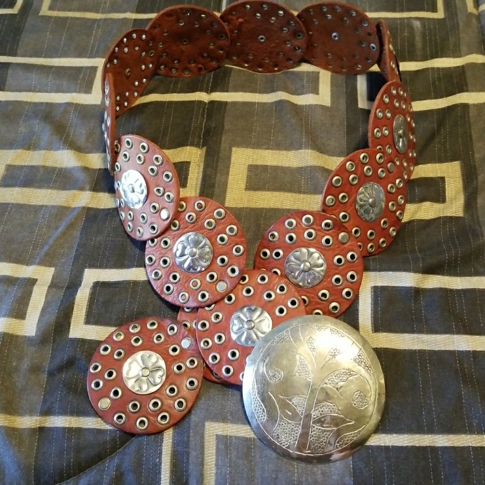 Brown Leather Belt - OS