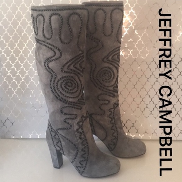 Jeffrey Campbell Shoes - 🎁JEFFREY CAMPBELL HIGH SUEDE BOOTS 💯AUTHENTIC