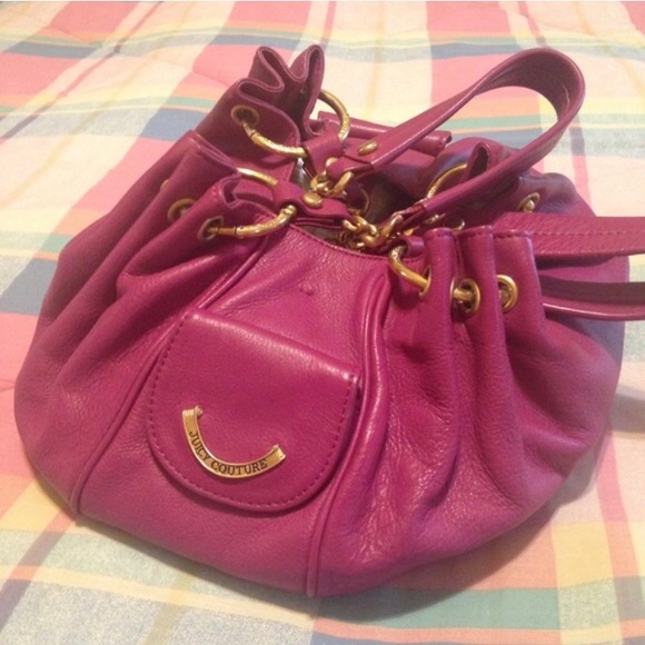 Juicy Couture Handbags - Juicy Couture Berry Leather Baby Fluffy Handbag