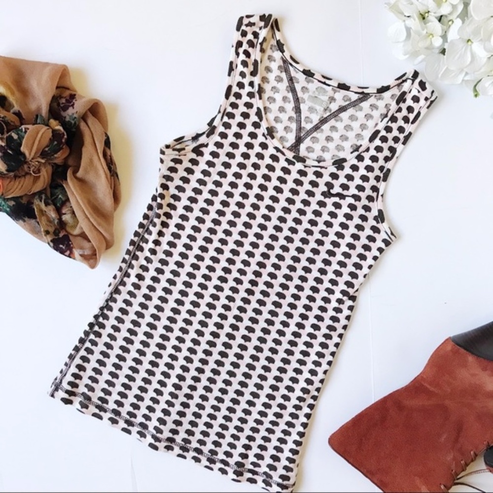 Nike Scallop Print Ribbed Tank