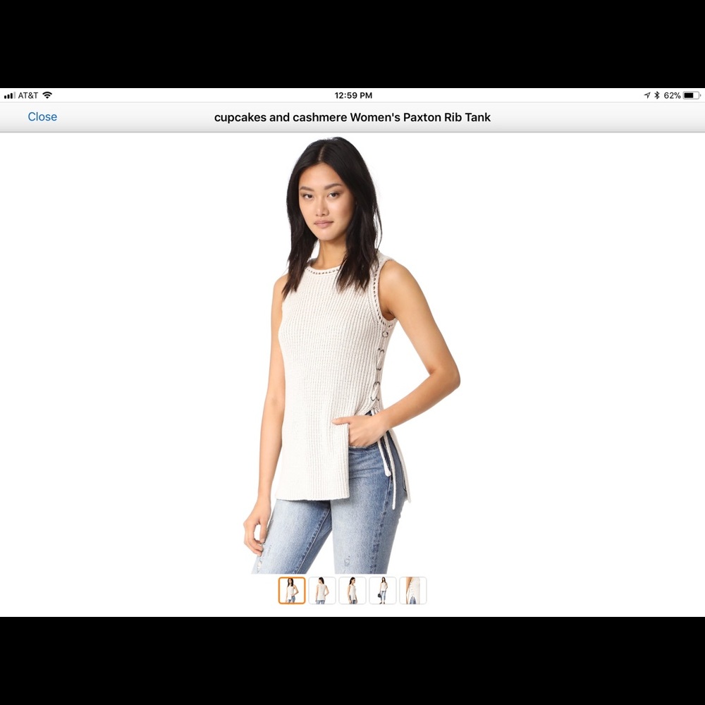 Ribbed knit tank
