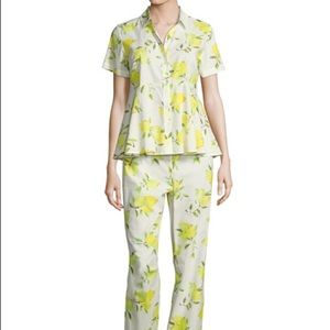 Kate Spade lemon peplum pajamas