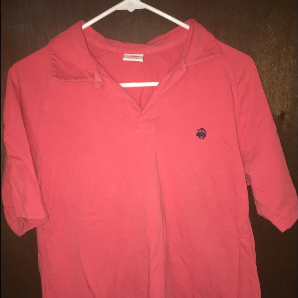 Brooks Brothers Salmon collared shirt.