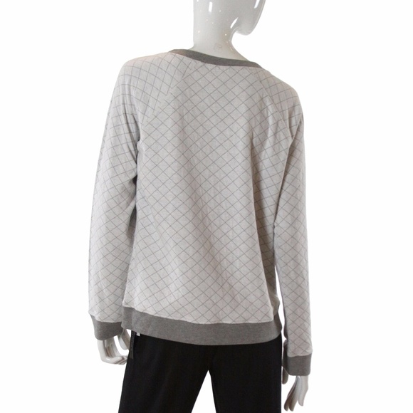 Alfani Quilted Style Long Sleeve Pajama Top M NWT - Picture 3 of 4