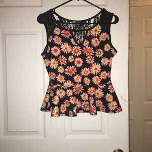 Floral Peplum top