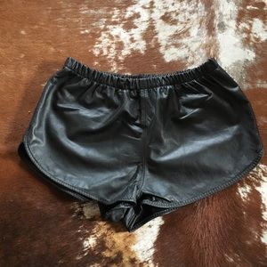 American Vintage Leather Shorts