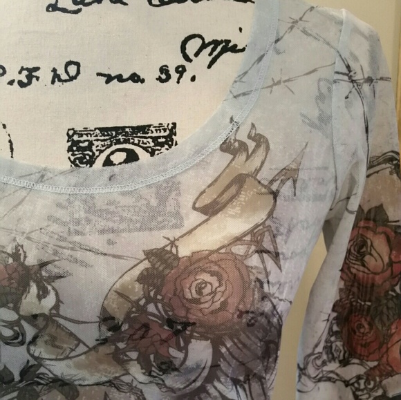 Rock & Republic Mesh Top - Picture 4 of 4