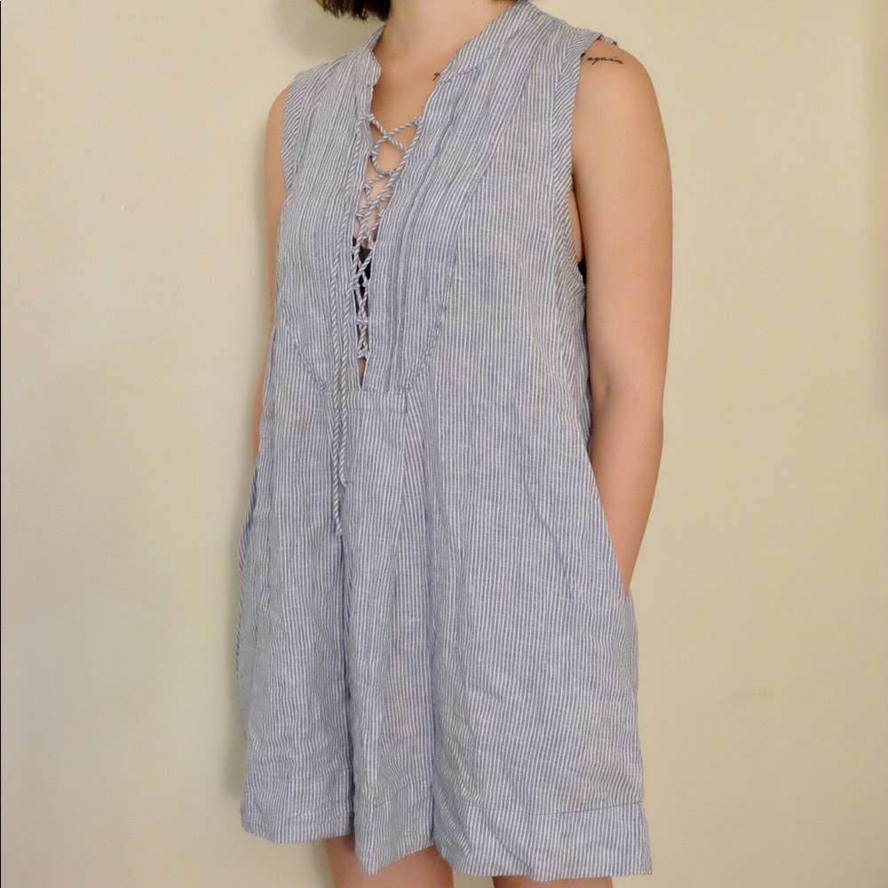 💫Free People💫 striped sun dress