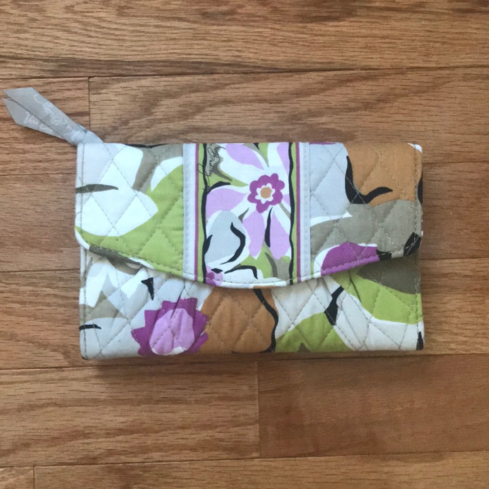 Vera Bradley Wallet NWOT (Purple, Green & Orange)