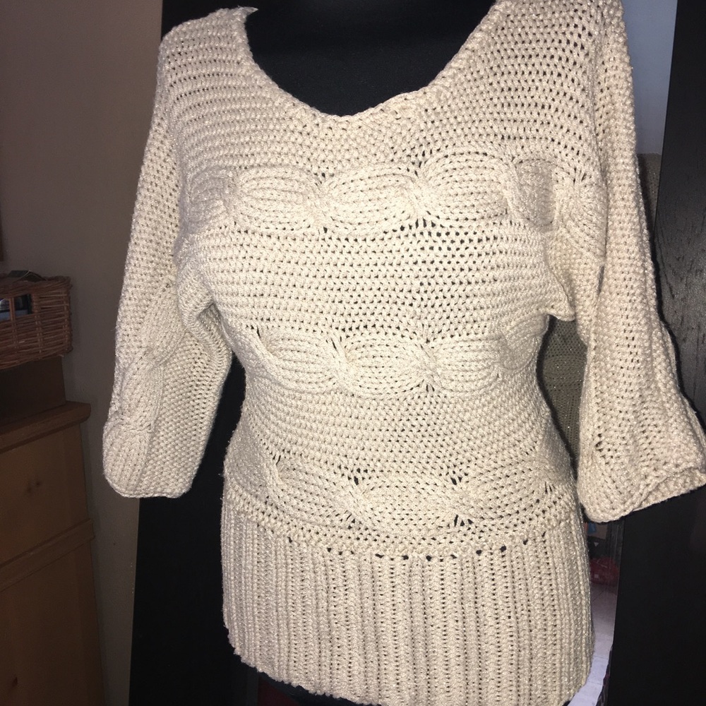 Bebe sweater top sz xs fit small too Nwot