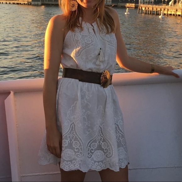White summer dress- size large - Picture 1 of 4