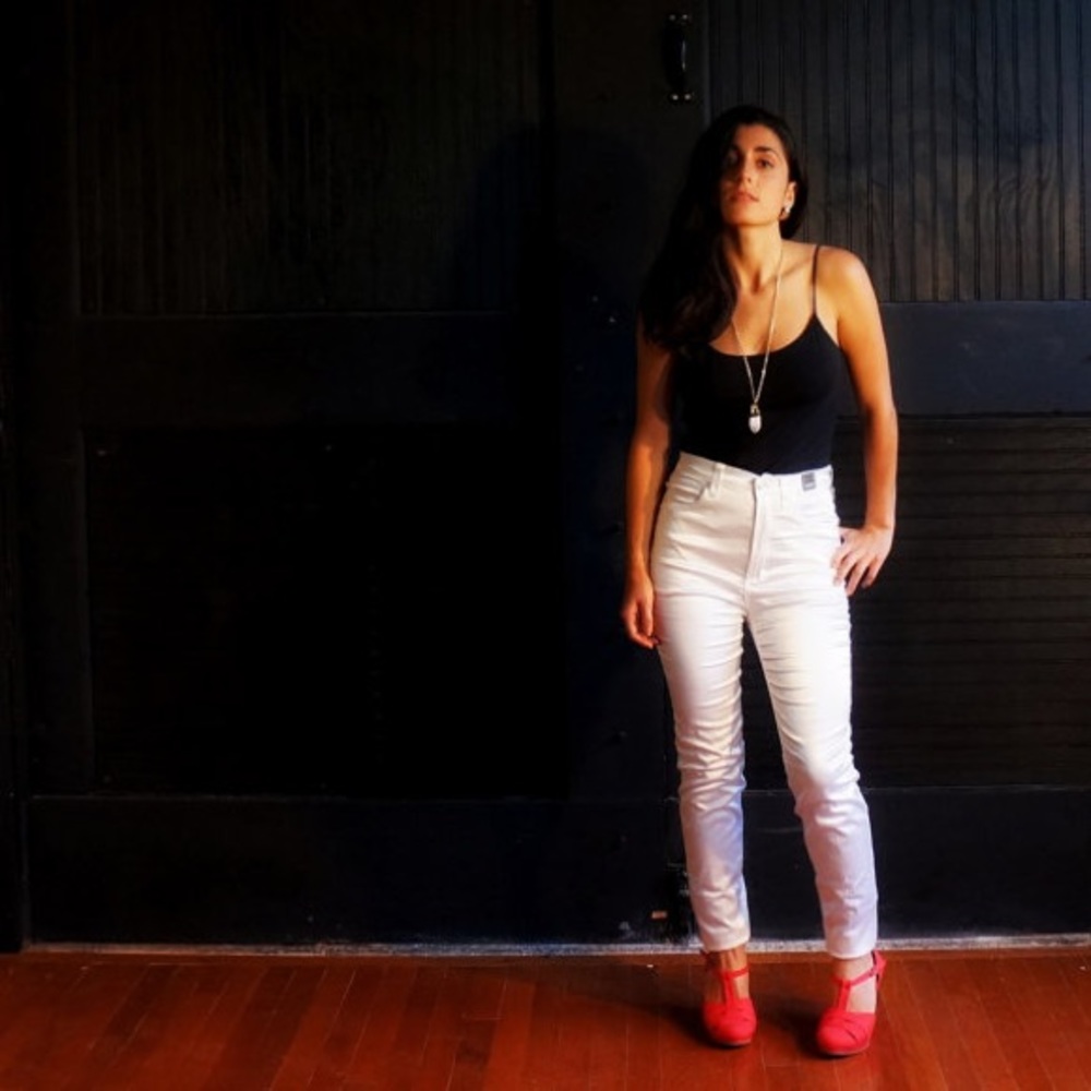 White Satin Versace Jeans Couture