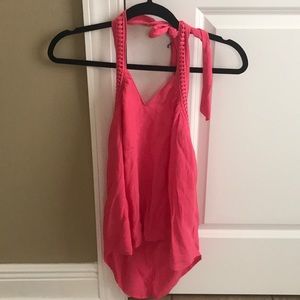 Impeccable Pig Small Pink Halter Top