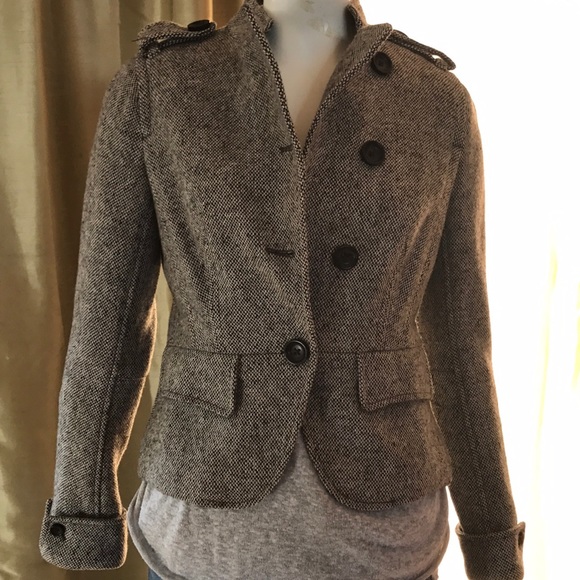 GAP Tweed Peplum Coat - Picture 1 of 4