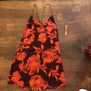 RVCA envy floral slip dress
