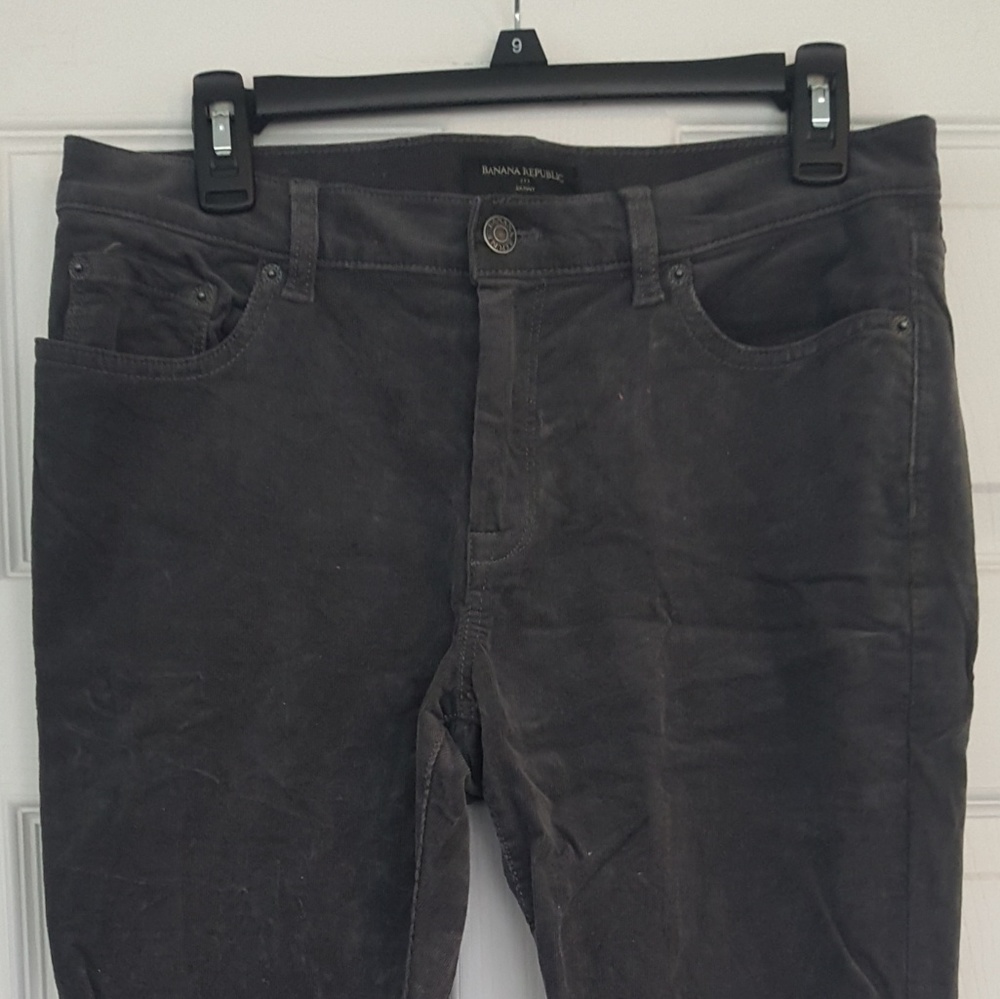 Banana republic skinny gray corduroy pants