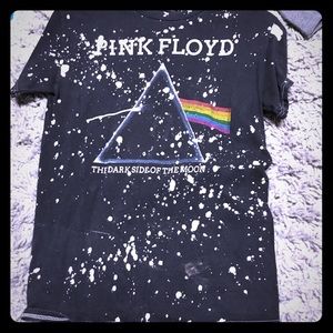 Bleach splatter Pink Floyd Shirt