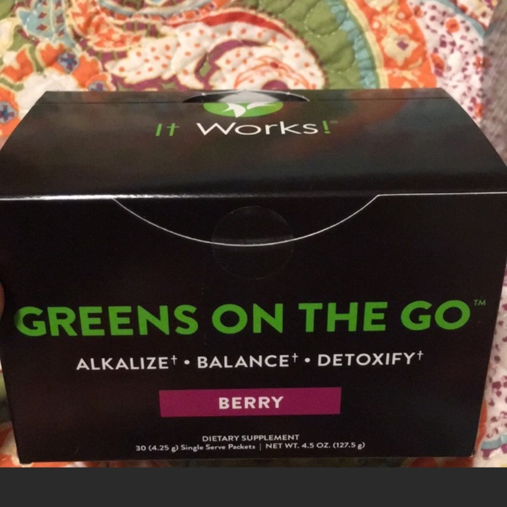 It works! Greens on the go