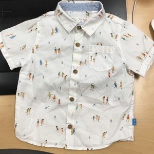 Zara baby boy conversation print shirt