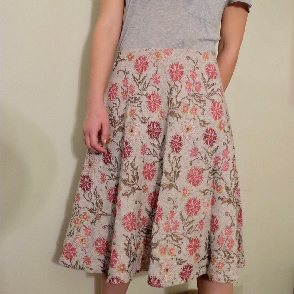 Anthro Cocia Prado Knit Skirt