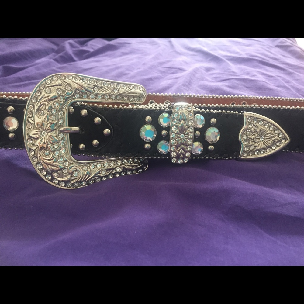 Sparkly Leather Belt!