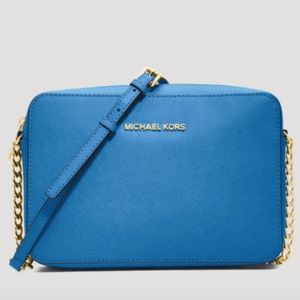 Michael Kors Jet Set Large Leather Crossbody