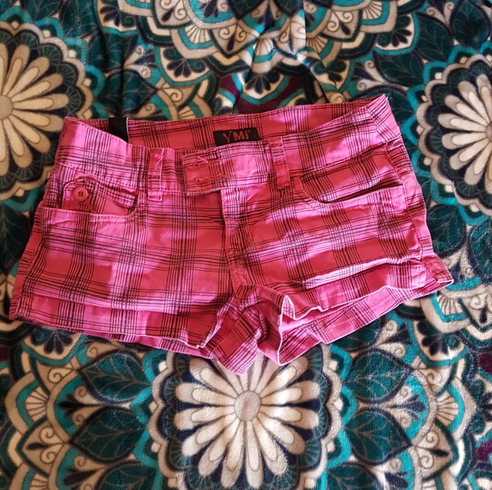 YMI Pink & Black Shorts