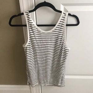 Black and White Striped Blouse