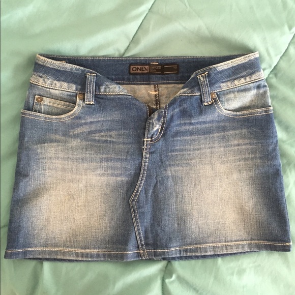 Only Limitless Denim Short Denim Skirt 