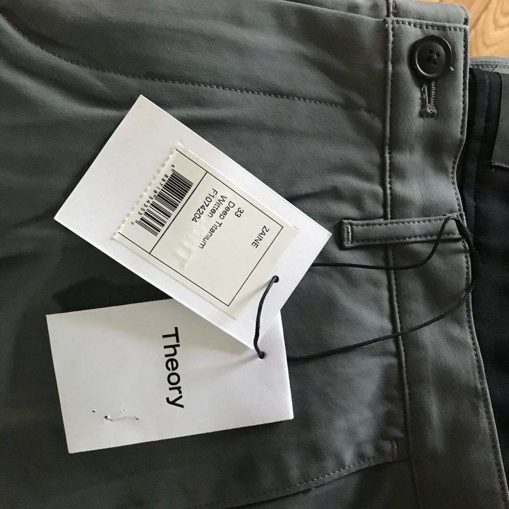 Theory Zaine Deep Titanium Pants