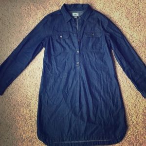 Denim shirt dress