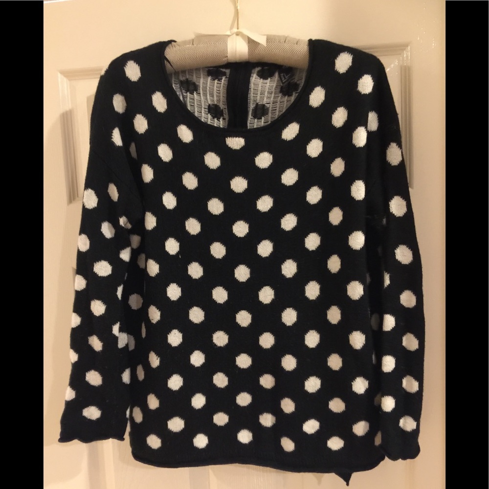Polka dot sweater