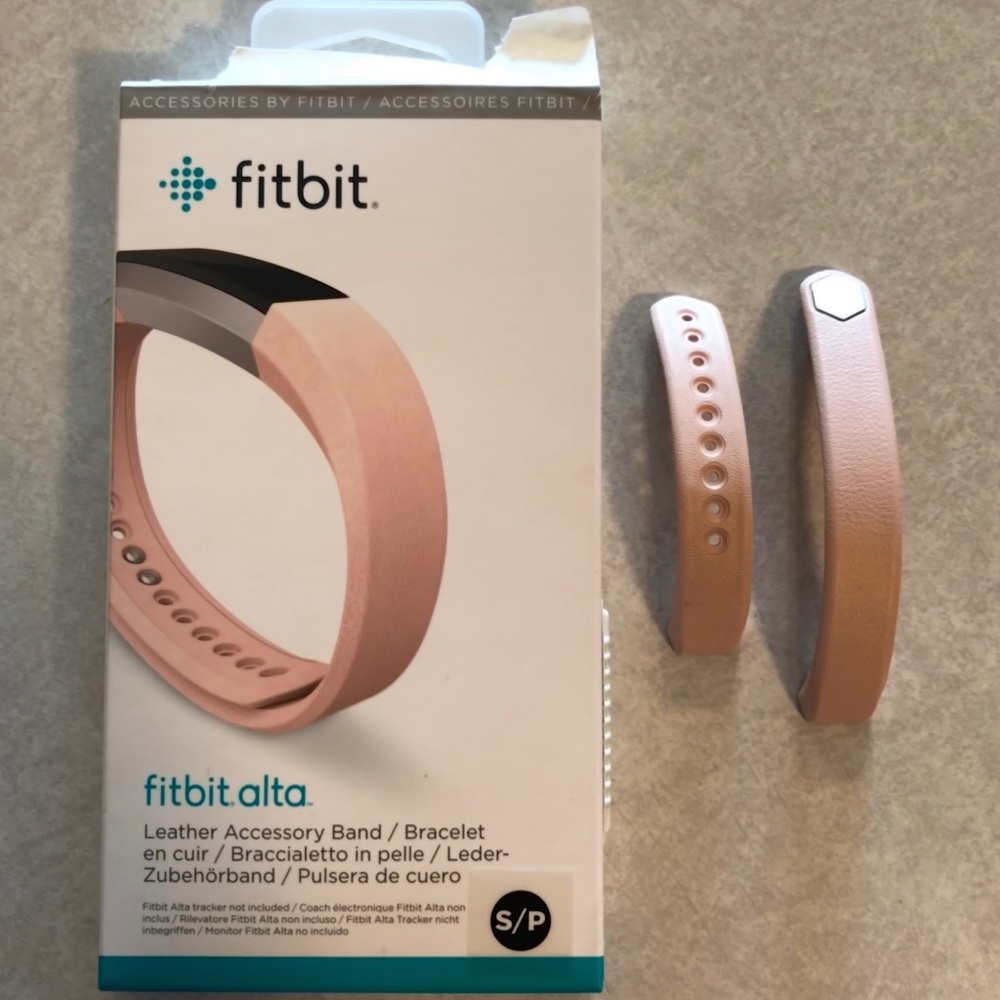 Fitbit Alta Pink Leather Band