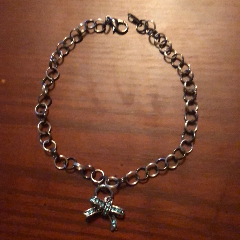 Handmade 6mm split ring Bracelet Bow Charm