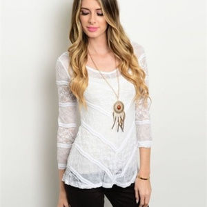 White Lace Top