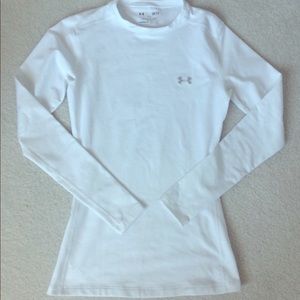 Under Armour White Long Sleeve Shirt Sports