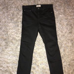 Free People Black Skinny Jeans