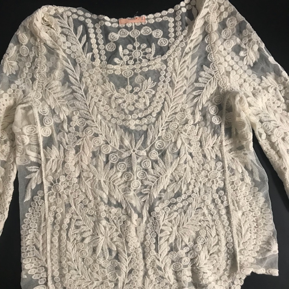 Lace shirt ... USA by Banana