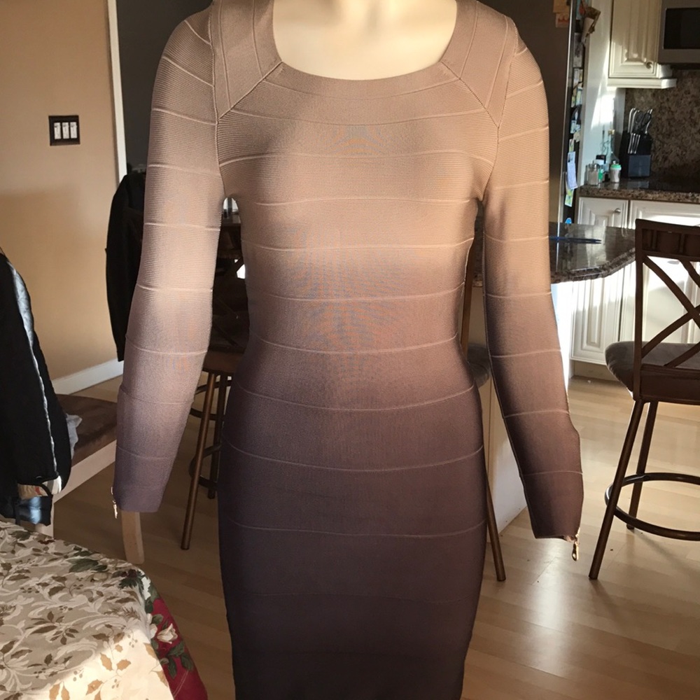 Ombre body-con dress