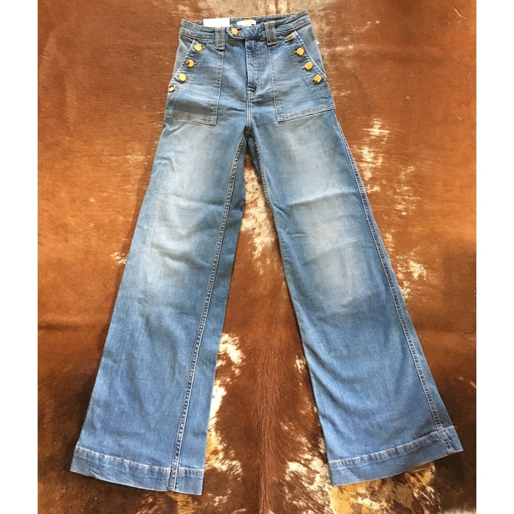 H&M Wide Leg Sailor Style Jeans
