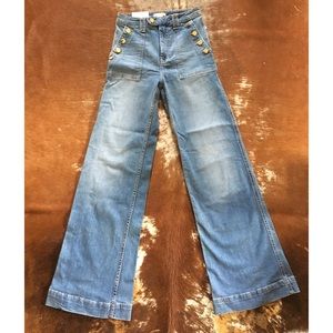 H&M Wide Leg Sailor Style Jeans